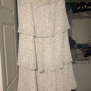 Black and white polkadot skirt NWT